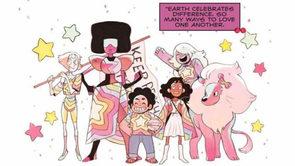 'Steven Universe' Attends His First Pride Parade in 'Fusion Frenzy' Comic