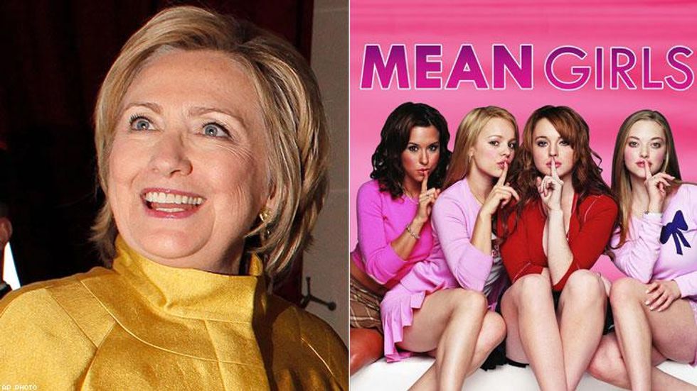 Hillary Clinton Just Clapped Back at Trump with a 'Mean Girls' GIF