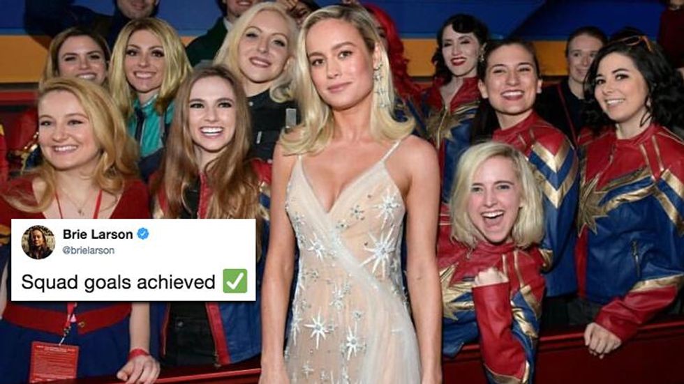 Brie Larson & These 'Captain Marvel' Fans Are Squad Goals
