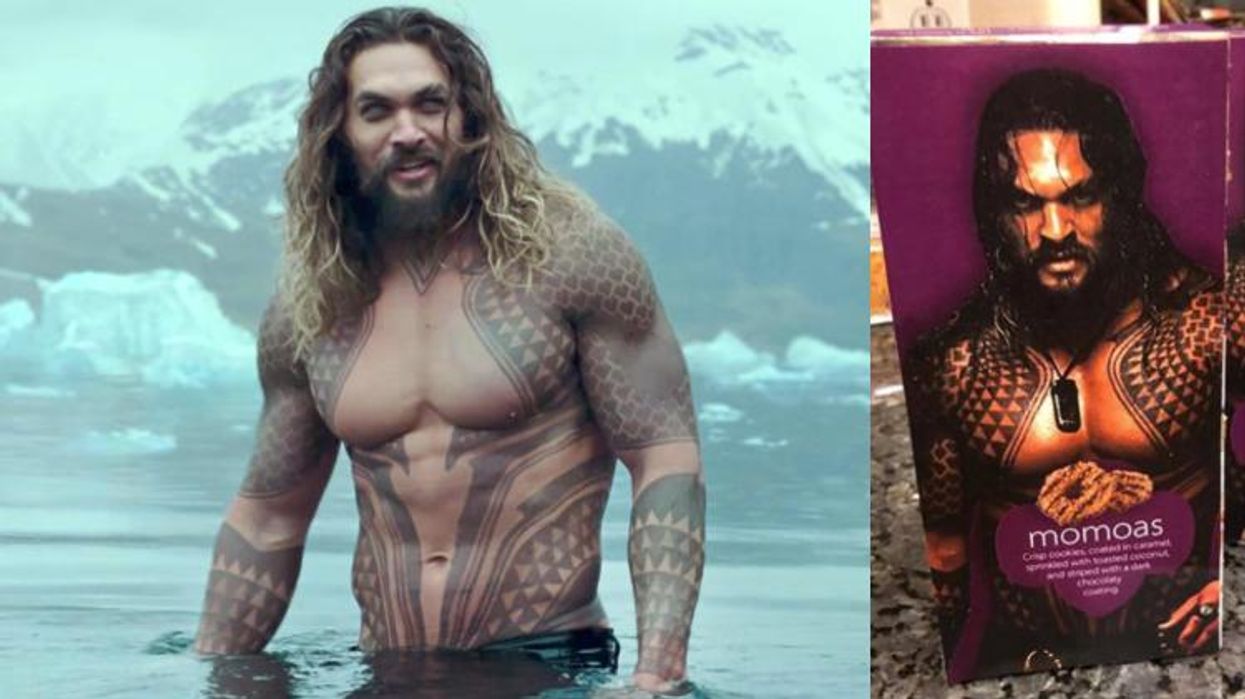 <p>Would You Eat Jason Momoa Girl Scout Cookies?</p>