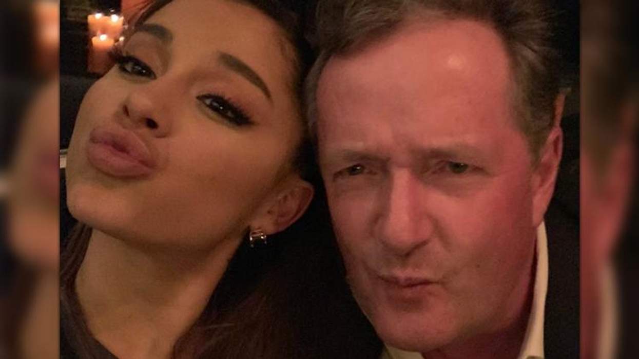 <p>Ariana Grande Hung Out With Piers Morgan and I Am Confusion</p>