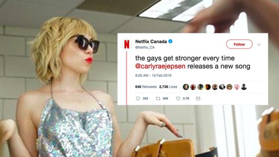 Netflix Scolded for Tweet About Gays and Carly Rae Jepsen...??