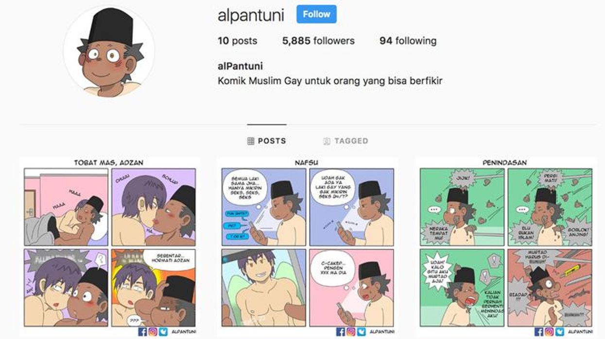 <p>Gay Muslim Comic Disappears After Indonesia Threatens Instagram Ban</p>