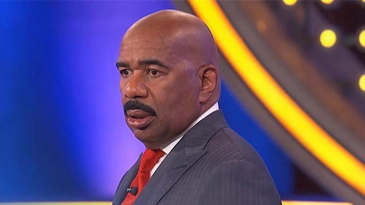 <p>Steve Harvey Shook After <em>Family Feud</em> Player Wrecks Heteronormativity</p>