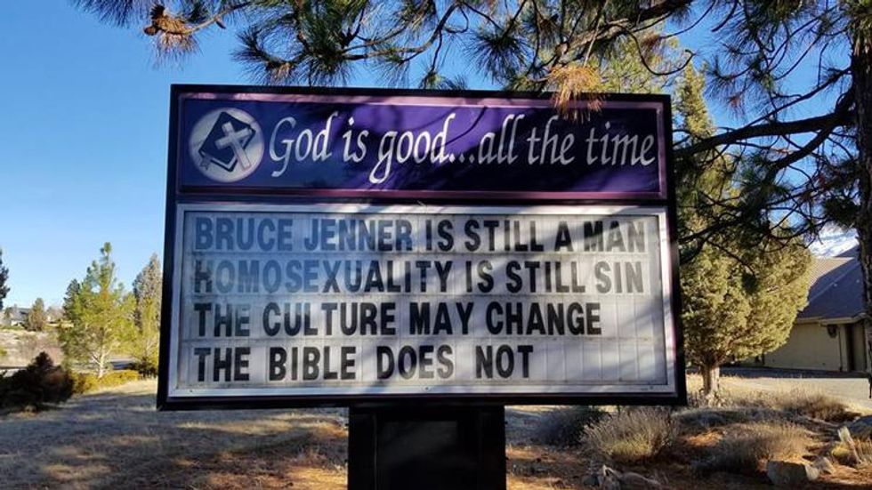 Rural Congregation Kicks Out Homophobic Pastor After Sign Controversy