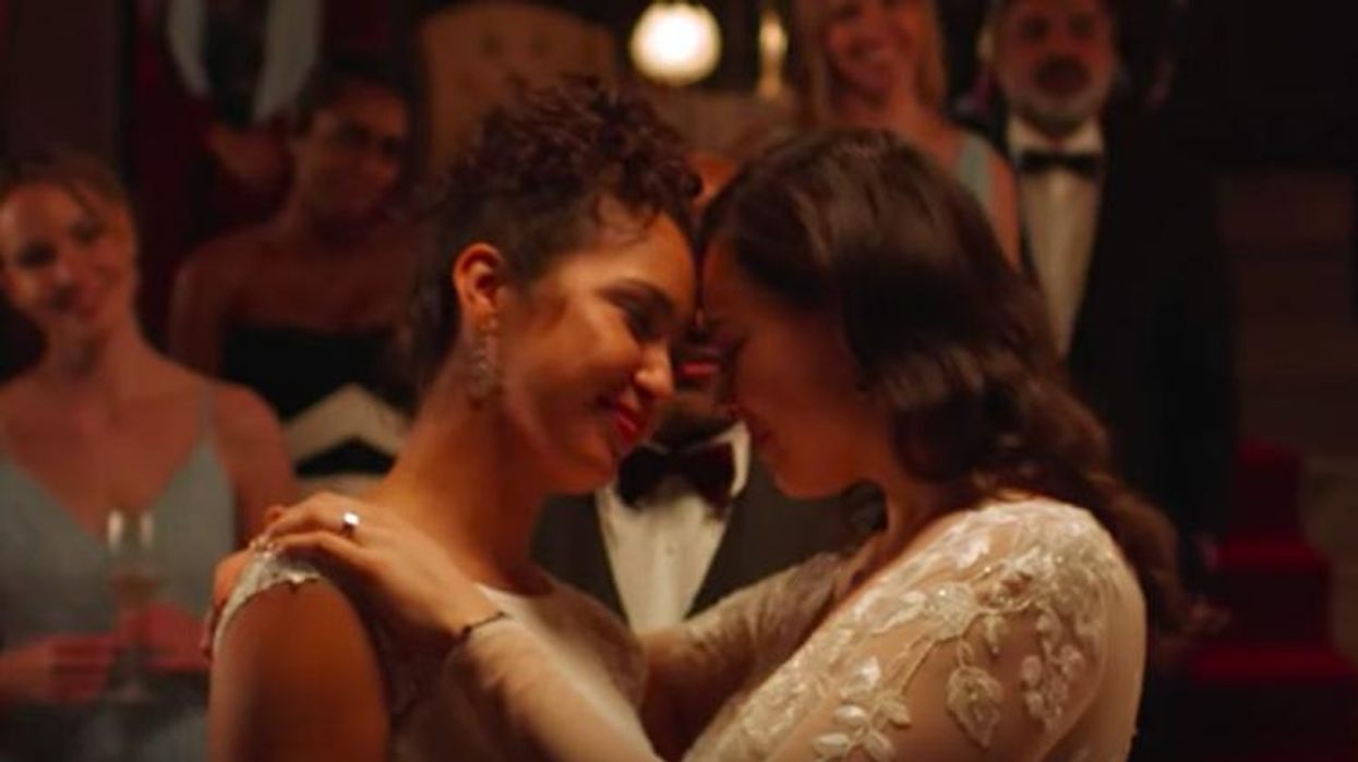 <p>Adorable Ad Featuring Two Brides Dancing Is a First for David's Bridal</p>