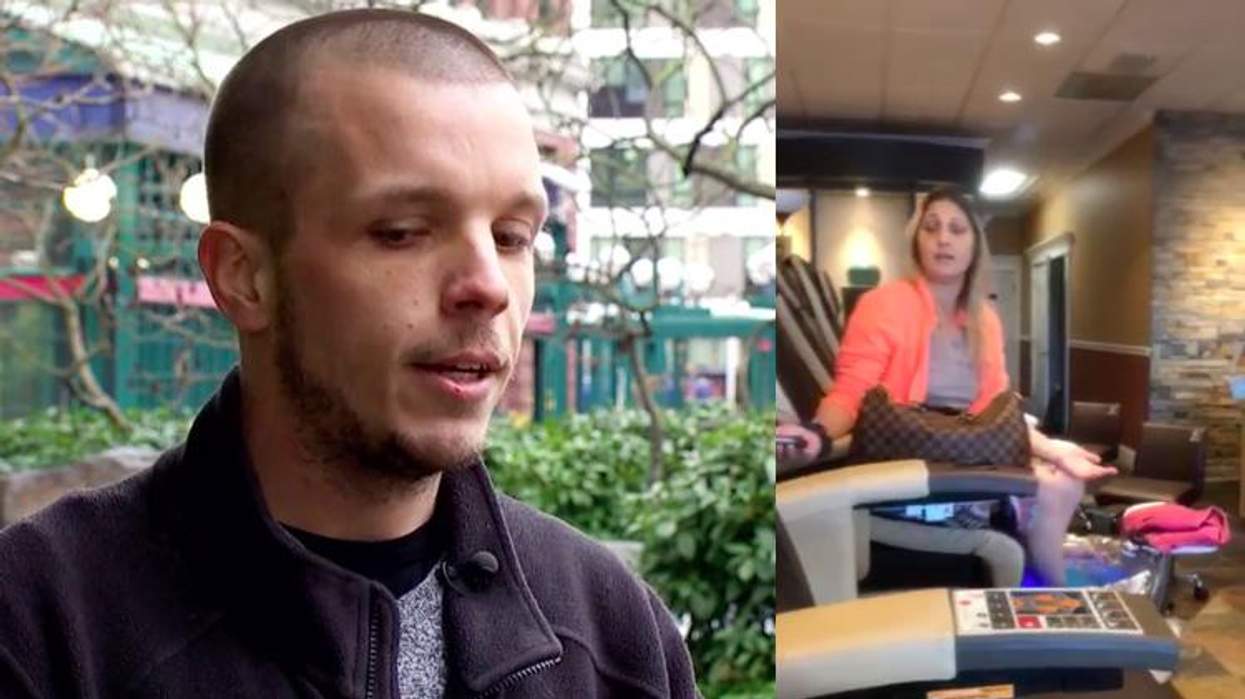 <p>Woman Goes on Homophobic Rant Against Man Getting a Pedicure</p>