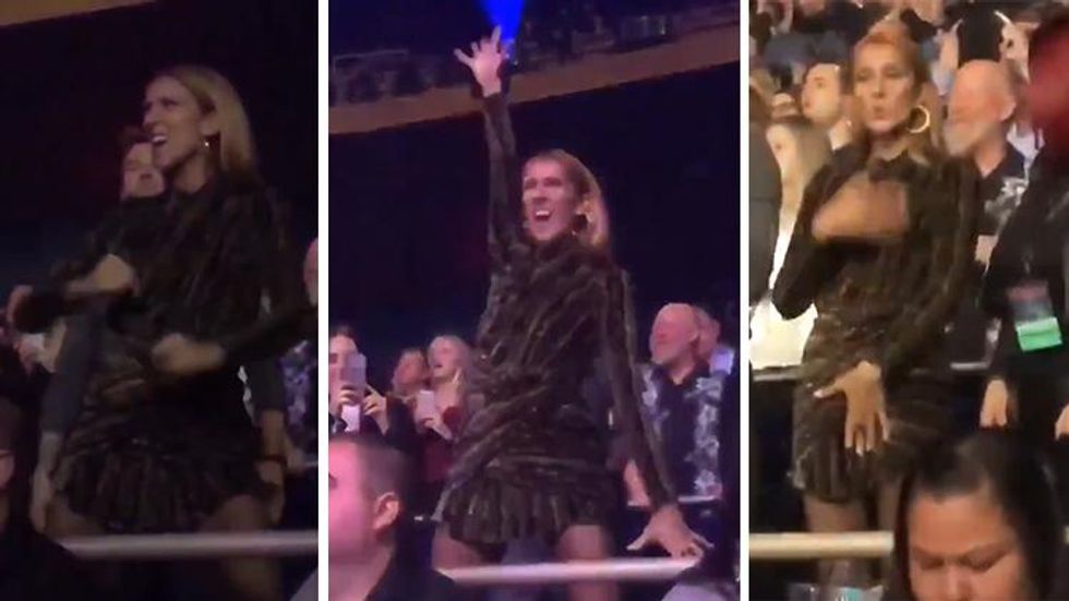 Celine Dion Dancing at Lady Gaga's Vegas Show 'Enigma' Is EVERYTHING