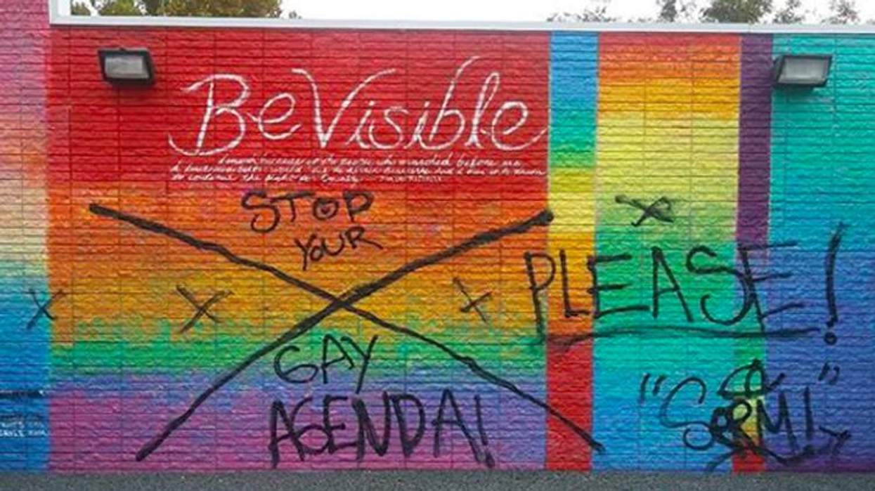 <p>Vandalized Mural Set to Be Destroyed in Victory for Homophobes</p>