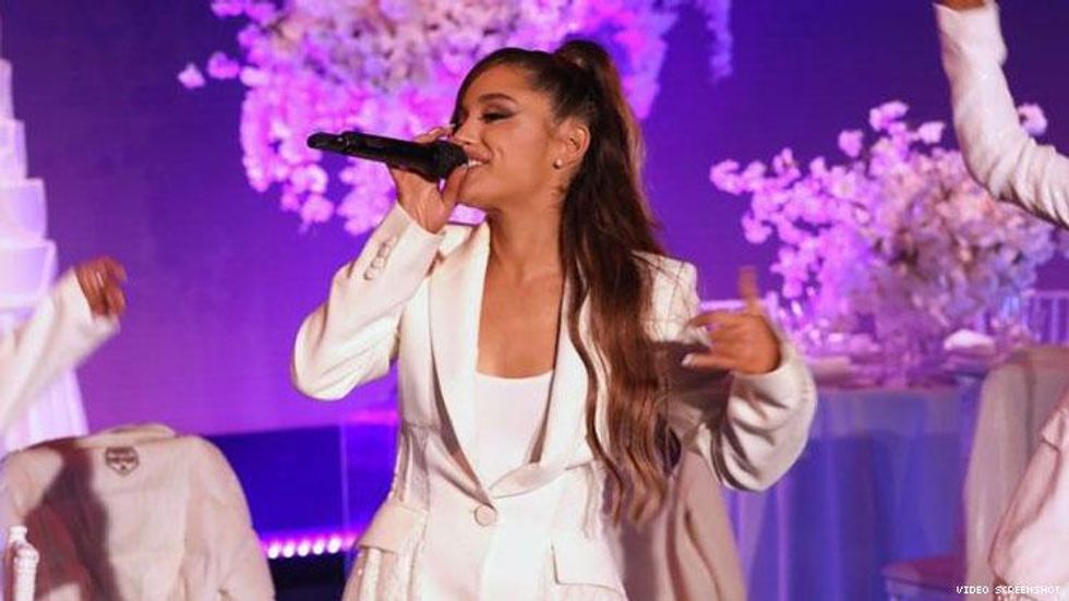Ariana Grande Trips, Tears Up in 'Thank U, Next' Ellen Performance