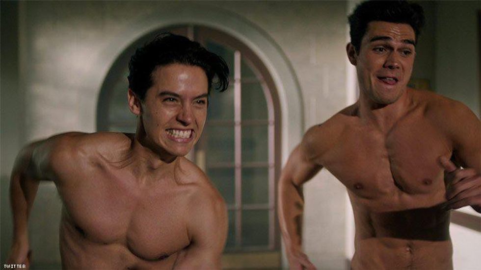 We Get to See Cole Sprouse & KJ Apa Get Naked on Tonight's 'Riverdale'