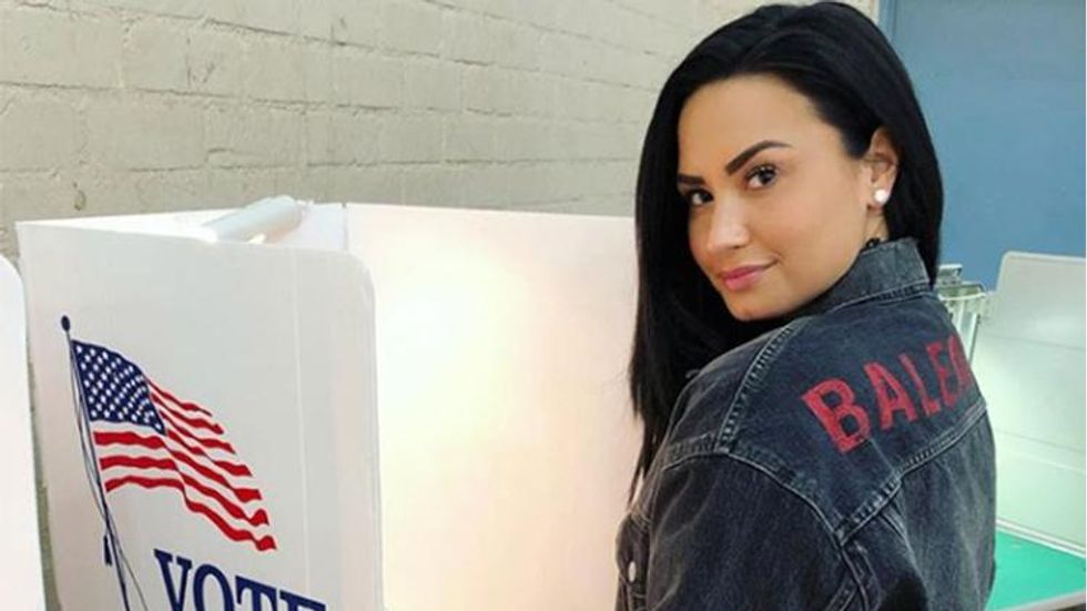 Post-Rehab Demi Lovato Returns to Social Media to Urge People to Vote