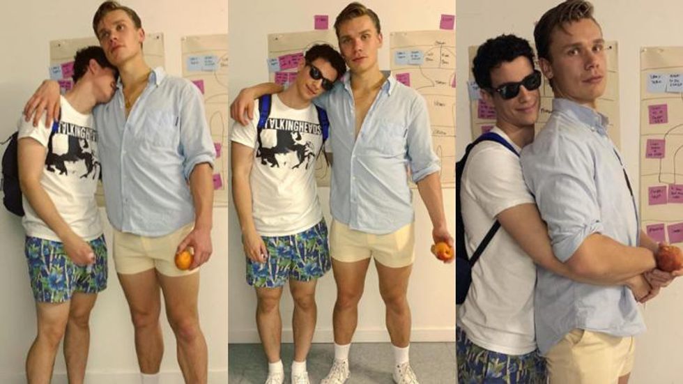 These Guys Dressed Up As Elio & Oliver from 'Call Me by Your Name'