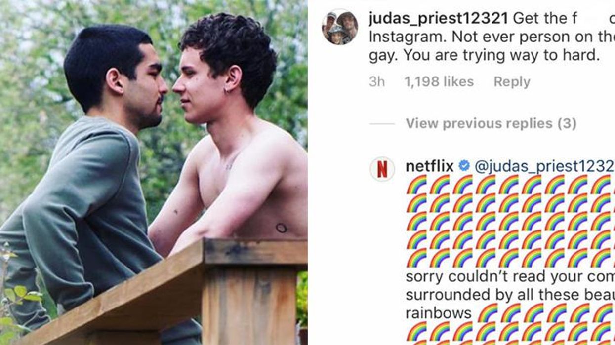 <p>Netflix Claps Back at Homophobic Trolls Heckling <em>Elite</em>'s Gay Romance</p>