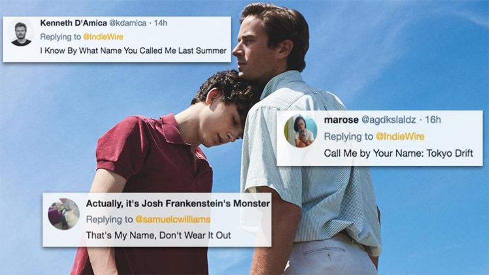 People Are Guessing Hilarious Titles for 'Call Me by Your Name' Sequel