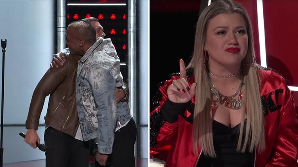 Gay Couple's Duet Brings Kelly Clarkson to Tears on 'The Voice'