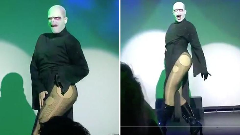 Lady Voldemort Lip Syncing to 'Dangerous Woman' Has Us Spellbound