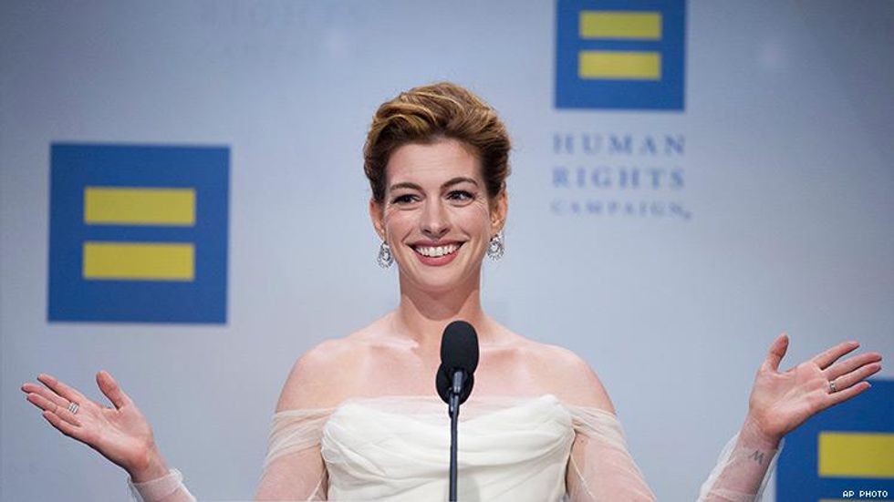 Relive Anne Hathaway's Powerful Speech About Equality & Allyship
