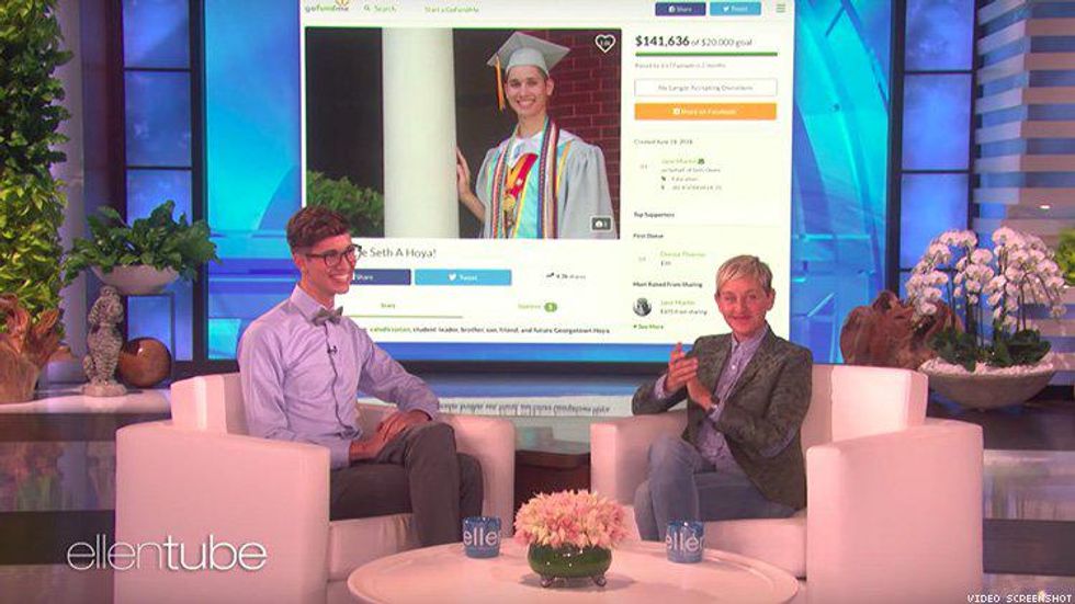 Gay Valedictorian Kicked Out of Home Gets Help from Ellen DeGeneres