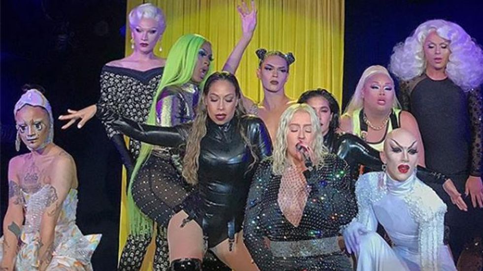 Christina Aguilera Teamed Up with 'Drag Race' Queens to Slay NYFW