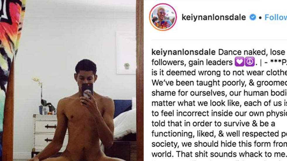 Keiynan Lonsdale Posts Naked Selfie in the Name of Body Positivity