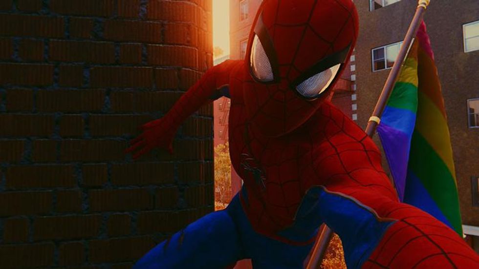 Fans Are Loving the Pride Flag in the New Spider-Man PS4 Game