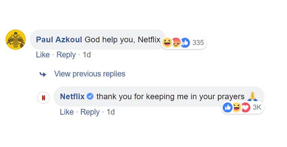 Netflix Clapping Back at Homophobic Hecklers Is Hilariously Perfect