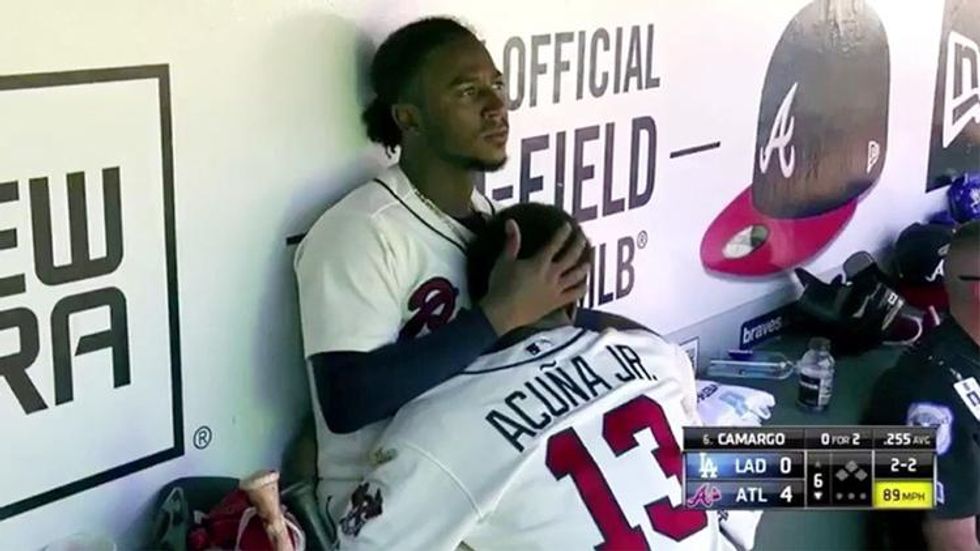 Toxic Masculinity Won't Let Two Baseball Players Hug Each Other