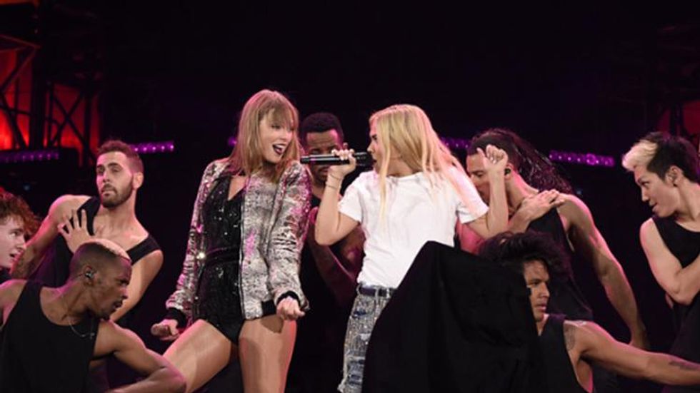 Taylor Swift Got 'Curious' with Hayley Kiyoko at Last Night's Show