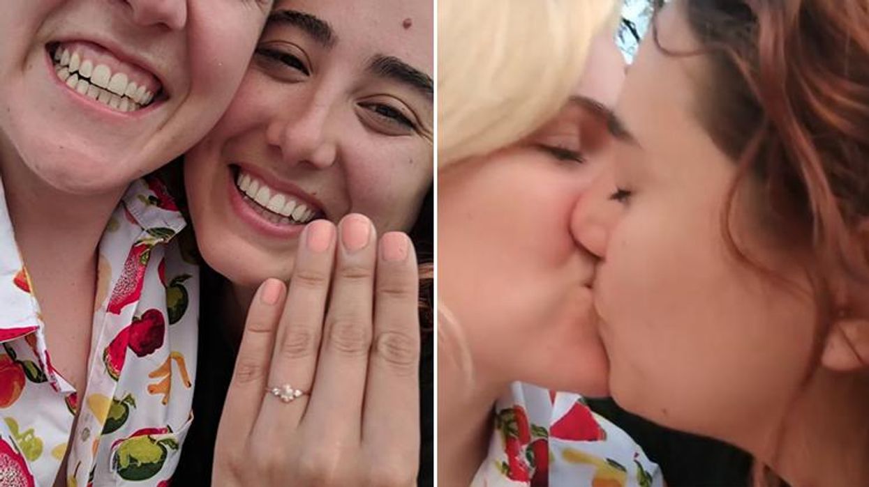 <p>Hannah Hart Got EnGAYged to Longtime Girlfriend Ella Mielniczenko!</p>