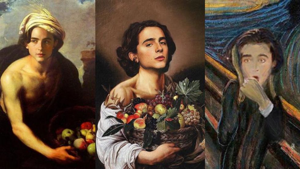 According to This Instagram, Timothée Chalamet Is a Work of Art