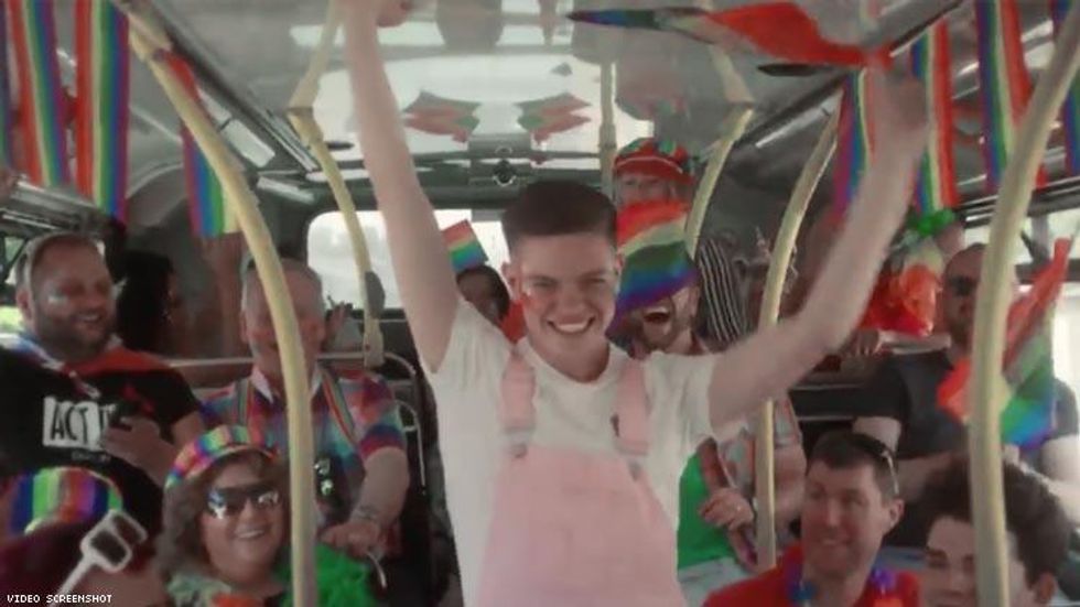 These Fathers Surprised Their LGBTQ Teens with a Party Bus to Pride