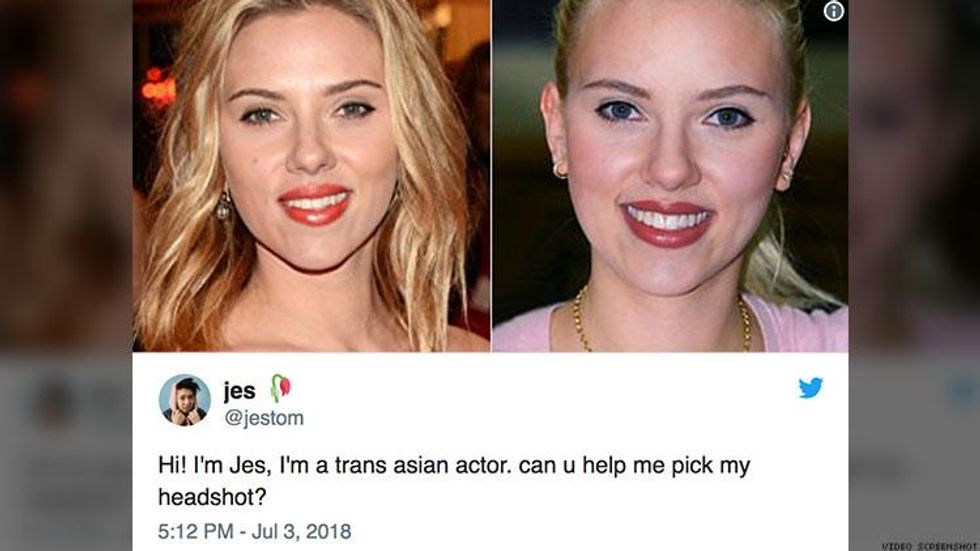 Scarlett Johansson Lesbian Scene Porn - Twitter Claps Back at Scarlett Johansson's Trans Character Controversy