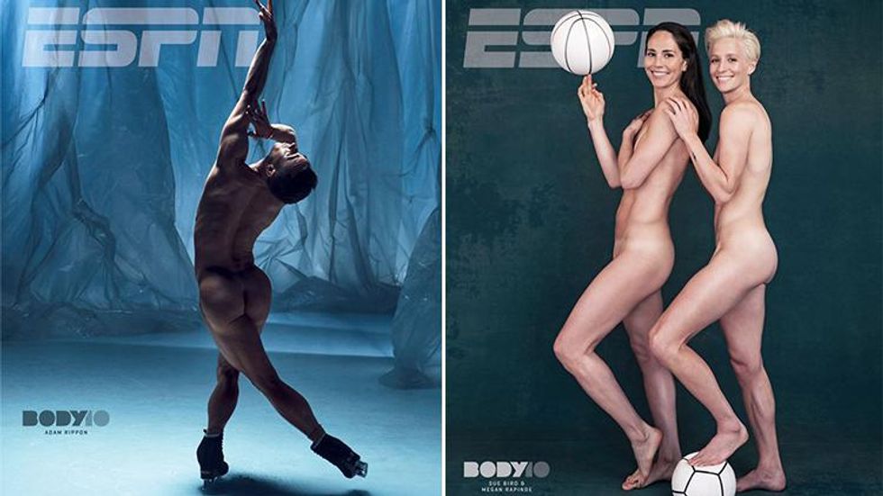 Adam Rippon, Sue Bird, & Megan Rapinoe Bare It All in ESPN's Body Issue