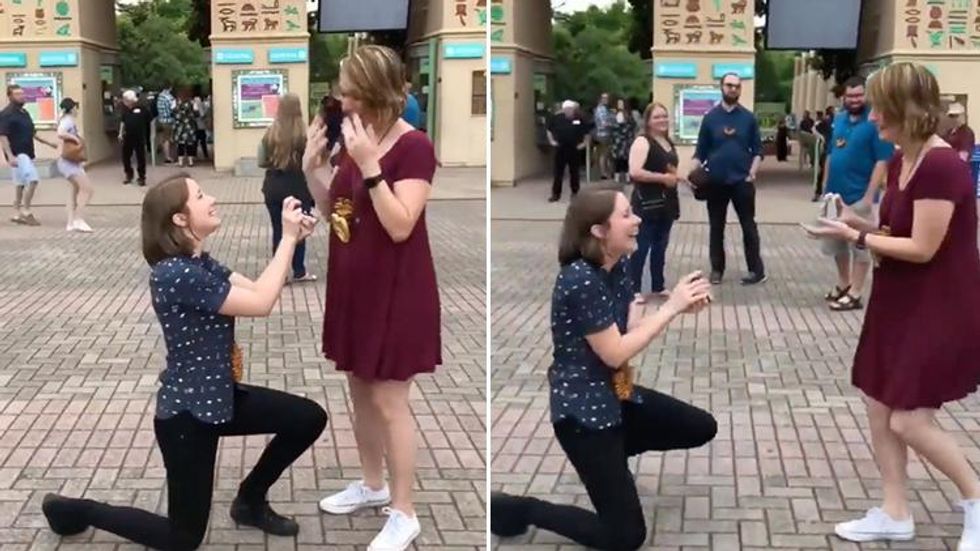 These Women Proposing to Each Other at the Same Time Is the Cutest Thing You'll See Today