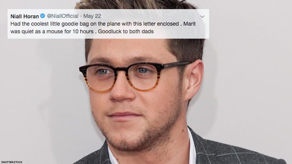 Niall Horan Had the Cutest Message for Two Dads Traveling with Their Newborn Baby