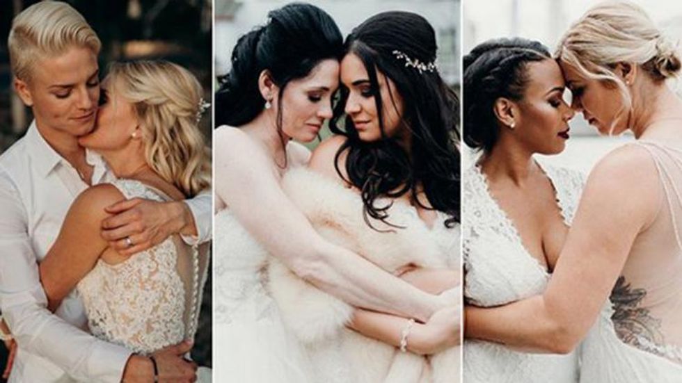 20 Stunning Wedding Portraits of Women in Love
