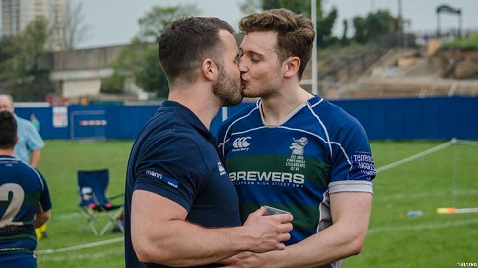 This Rugby-Playing Couple Had the Best Response to a Homophobe