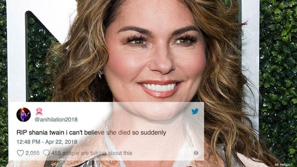 Twitter Destroys Shania Twain for Saying She Would Have Voted for Trump