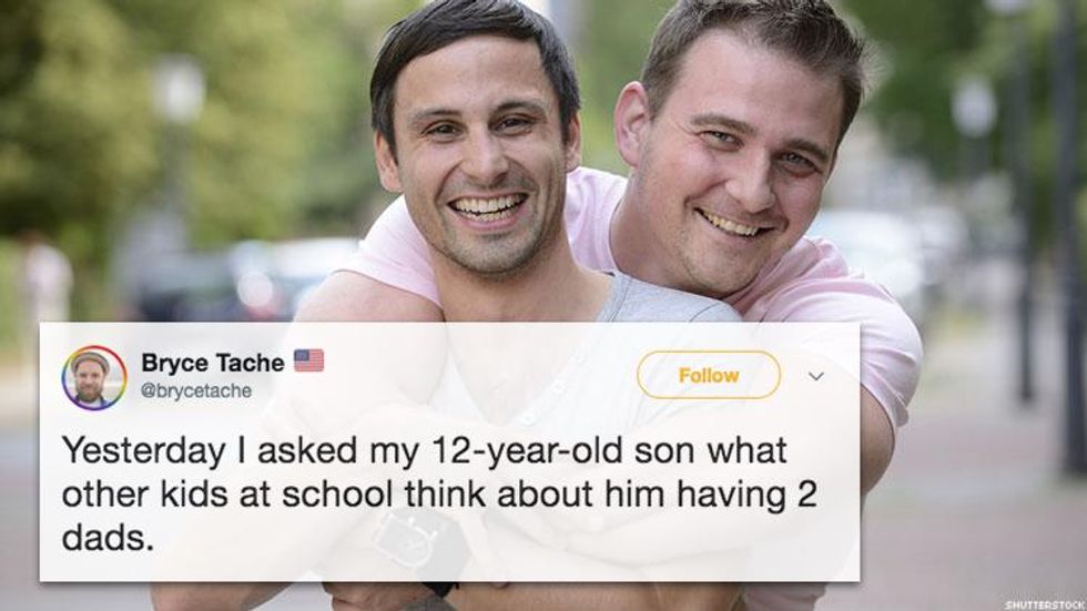 Two Dads Asked Their 12-Year-Old What His Classmates Thought of Them & His Response Was Hilarious