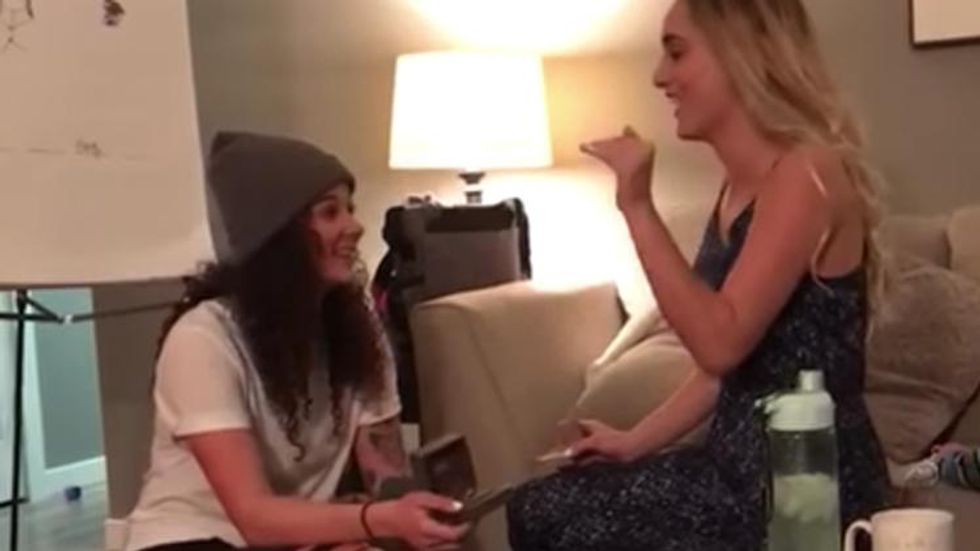 This Adorable Lesbian Couple Surprised Each Other with a Double Proposal
