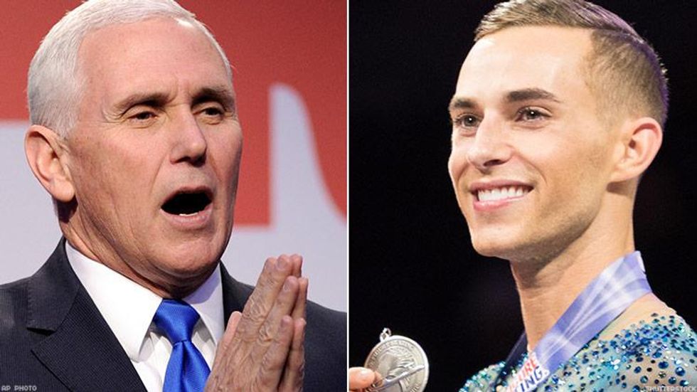 Mike Pence Sent a Tweet to Gay Olympian Adam Rippon, But It's Just Another Insult