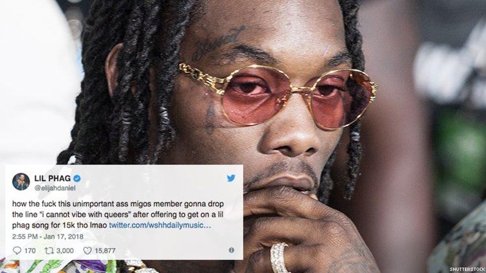 Elijah Daniel Exposed a Homophobic Migos Rapper for Wanting a Feature on Lil Phag Single