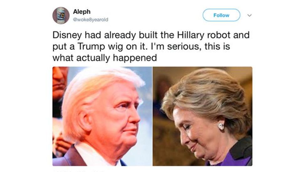 Twitter Annihilates Trump’s Robot in Disney’s Hall of Presidents