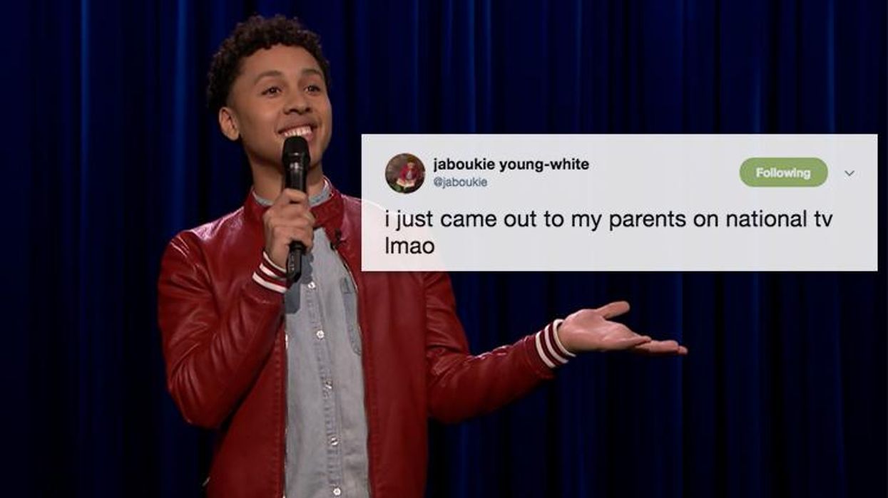 <p>This Stand-Up Comic Just Hilariously Came Out to His Parents on National TV</p>