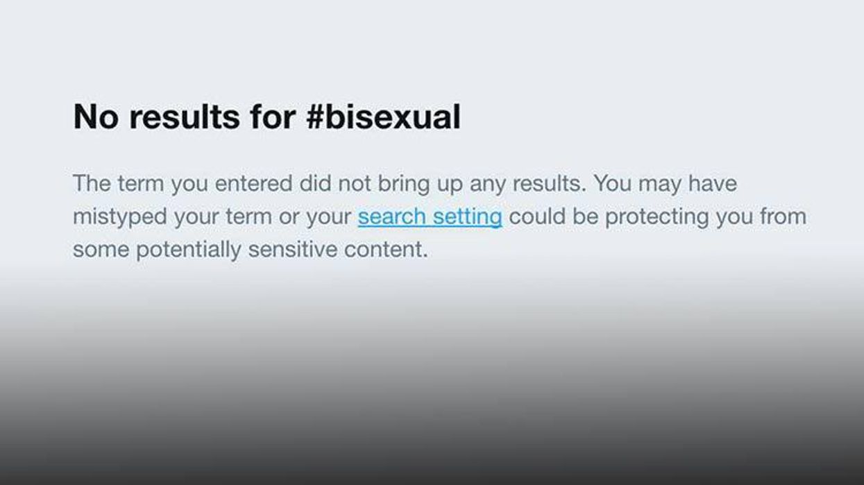 <p>It Looks Like Twitter Is Censoring Bisexual Content</p>