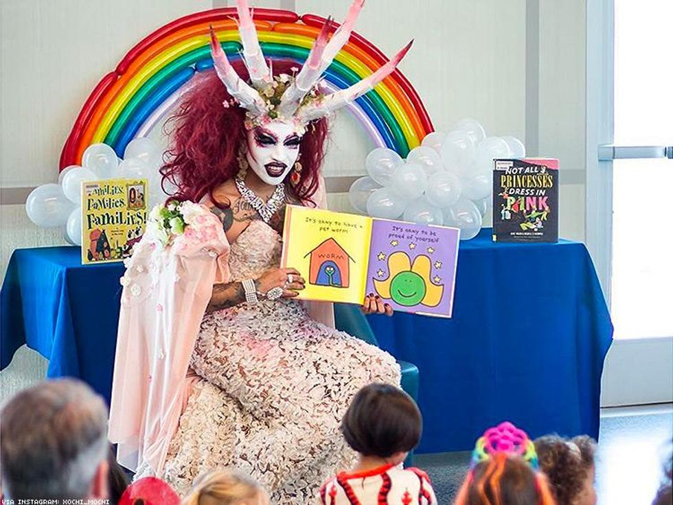 This Drag Queen Dressed as a Satanic Goddess to Read to Kids