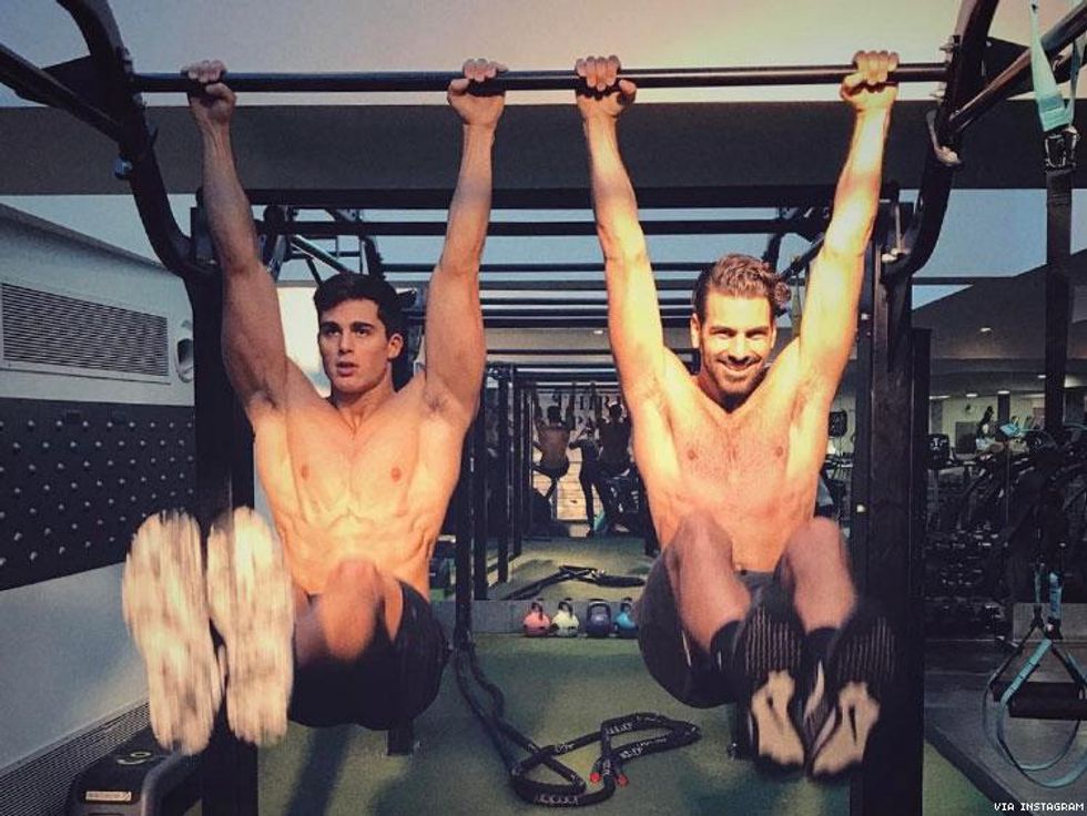 Brace Yourself: Pietro Boselli & Nyle DiMarco Are Gym Buddies
