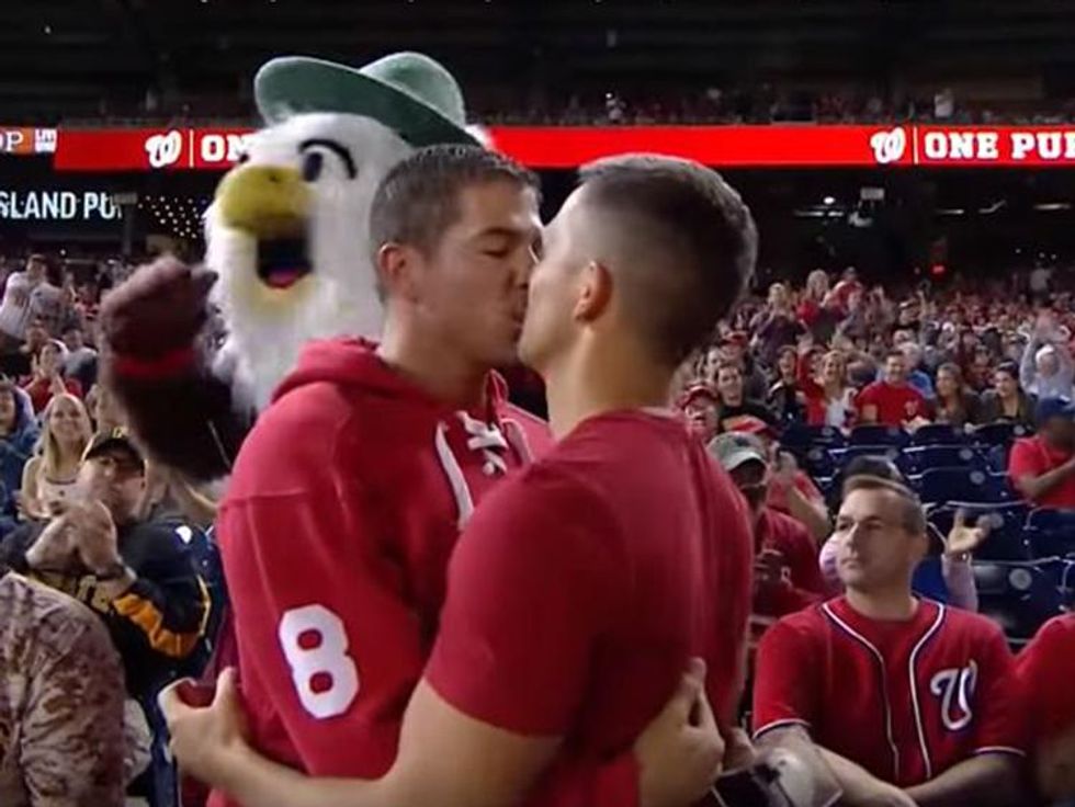 This Guy Proposed to His Boyfriend During a Baseball Game and the Crowd Lost It