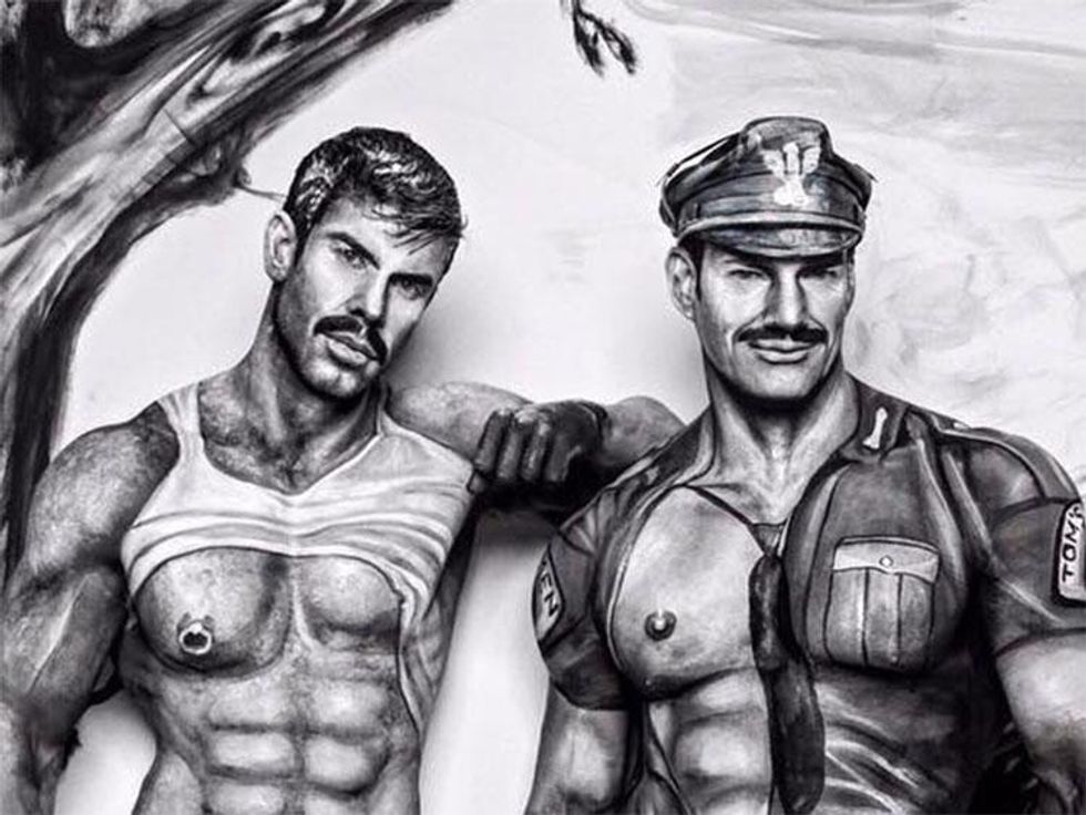 These Male Models Transformed Into Real-Life Tom of Finland Drawings